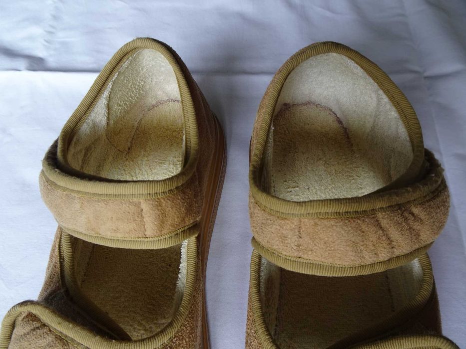 Kapcie Befado Dr Orto 36 sandały senior haluks buty beż na rzepy