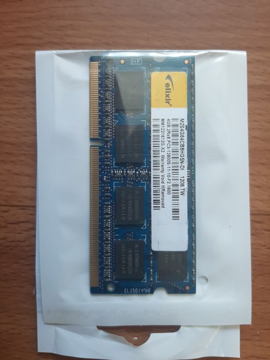 Оперативная память Elixir DDR3 4 Gb 1600 для ноутбука