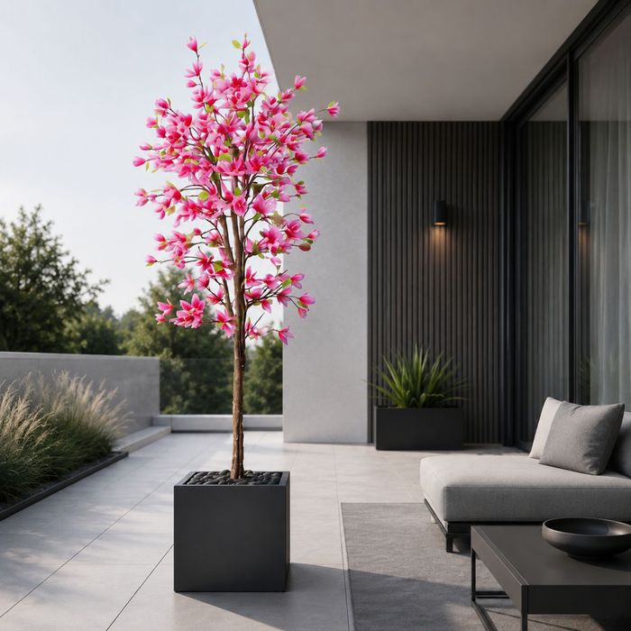 Sztuczna magnolia w doniczce hal żywa 180 cm XL premium