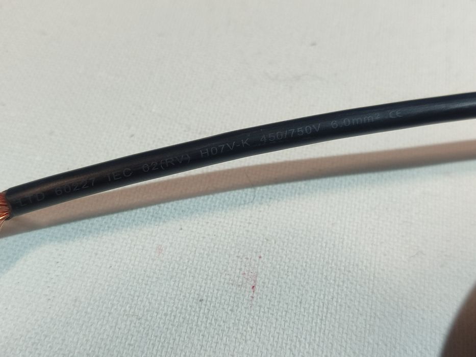 Медный гибкий провод H07V-K 6мм² (евростандарт), 450/750V