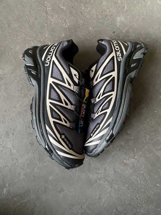 (БЕЗ ПЕРЕДОПЛАТИ)Salomon XT-6 Gore-Tex Black Grey White Соломони ХТ-6