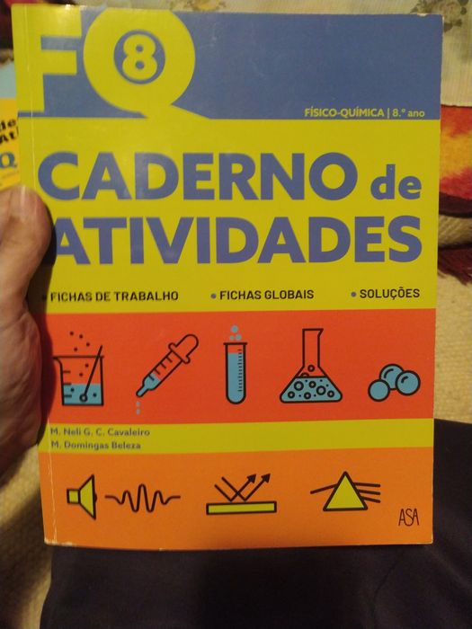 Caderno de atividades físico química 8° ano - portes correio grátis