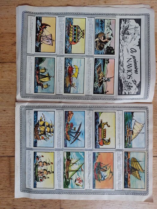 Caderneta de cromos "Esquadras de guerra" - Completa