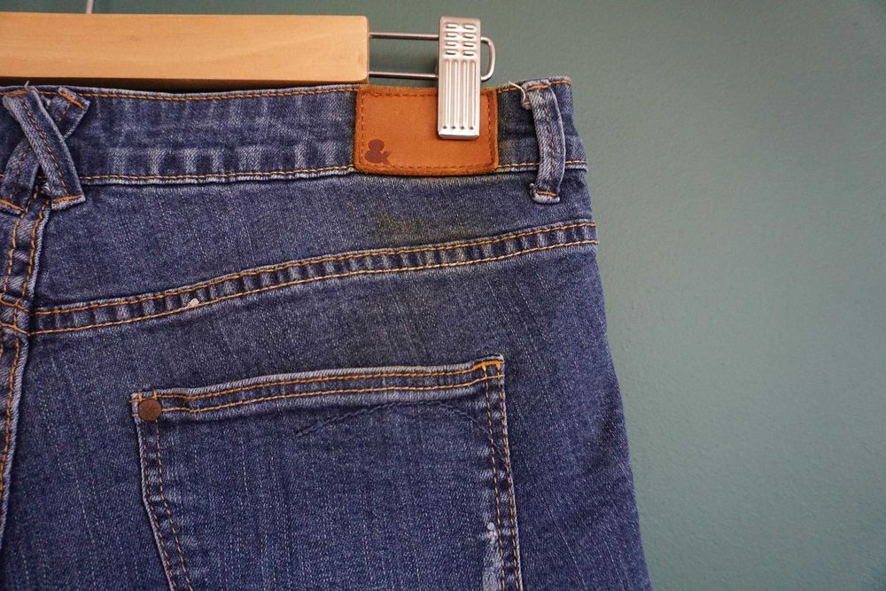 Spodenki shorty szorty jeansowe M 38 dżinsowe krótkie postrzępione