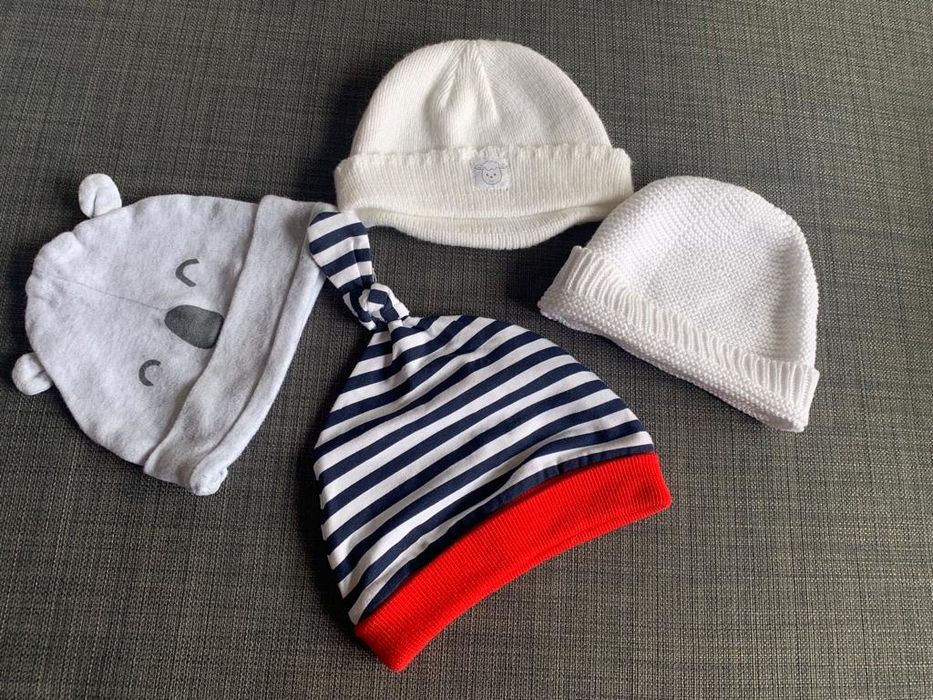 Gorros algodão de bebé 0-1