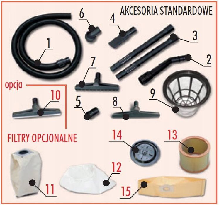 Odkurzacz BKF POWER+ Do pracy na SUCHO I MOKRO