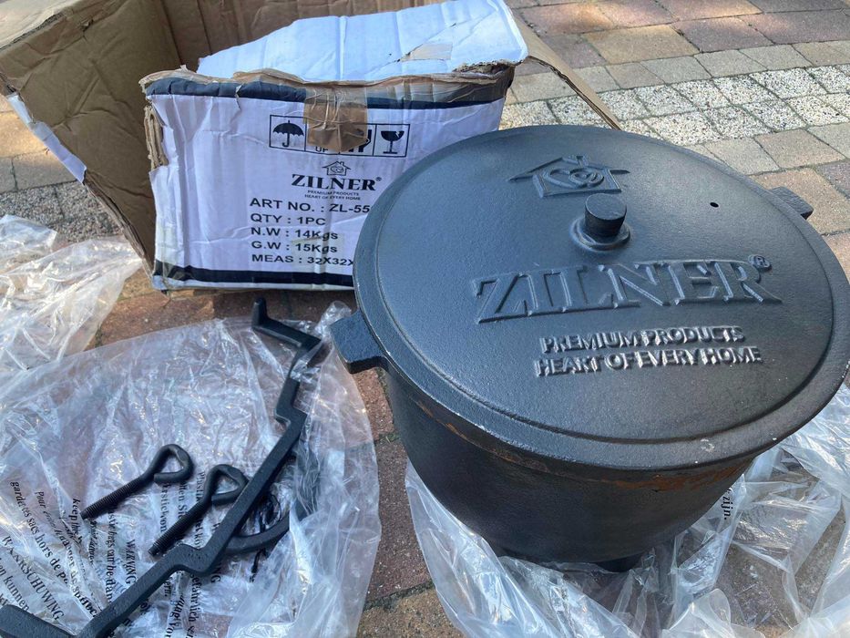 kociołek myśliwski żeliwny 5 lit okazja