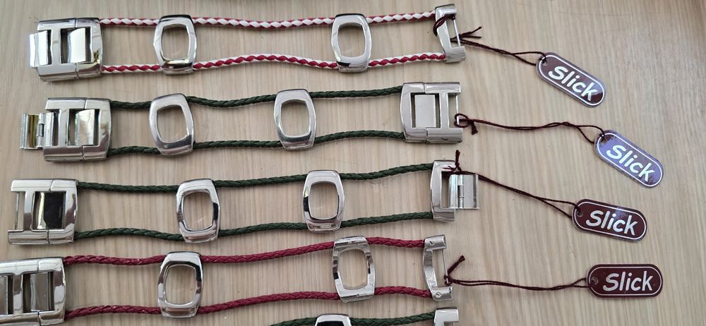 8 pulseiras Slick Acero