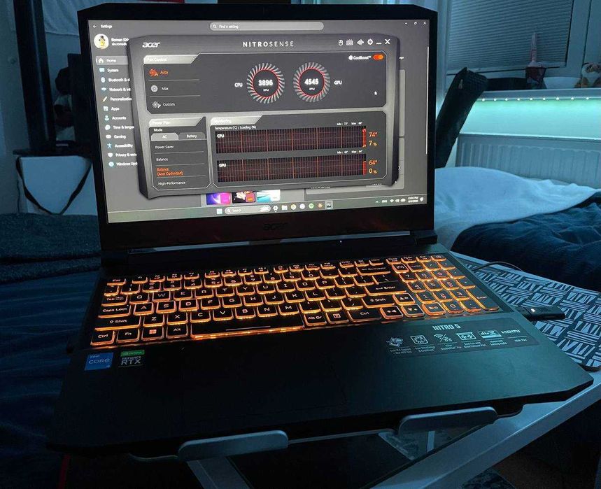 Laptop gamingowy Acer Nitro V AN515-57 (RTX3060, i5-11400H, 32gb RAM, 2x500gb SSD, 144Hz)