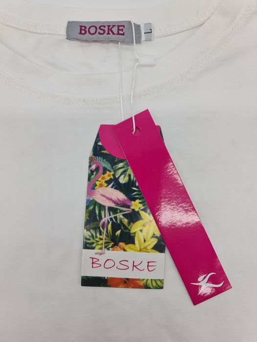 T-shirt senhora branca Boske L nova