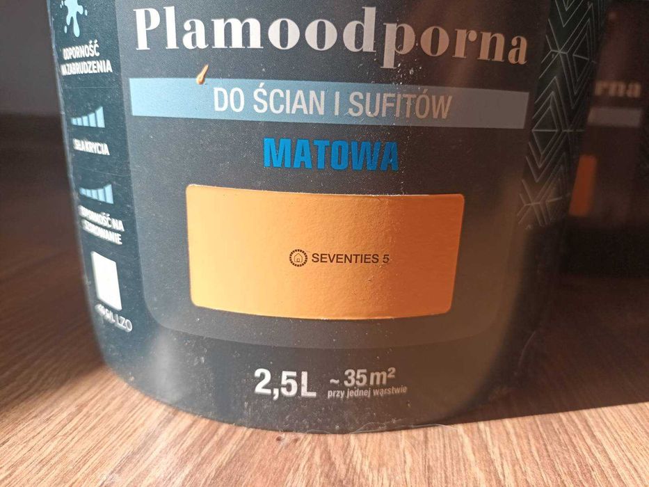 plamoodporna matowa farba do ścian luxens