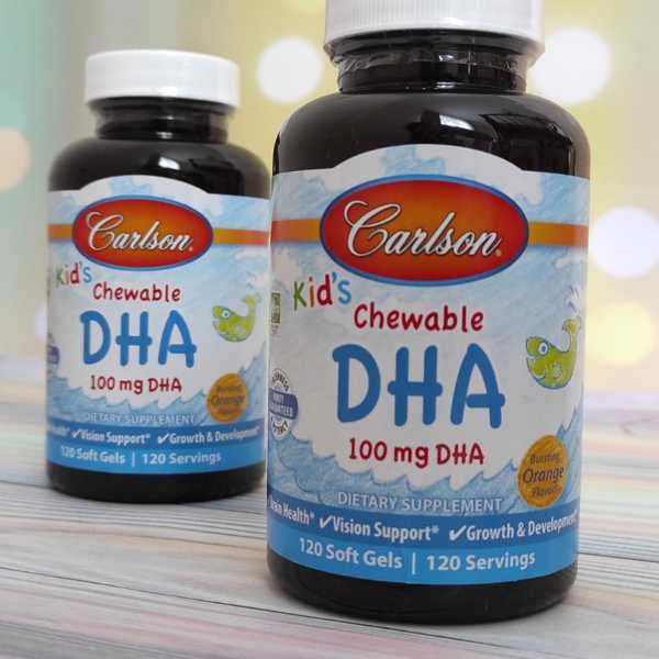 Норвежская Омега 3 для детей, ДГК, DHA, 100 мг, детская омега 3