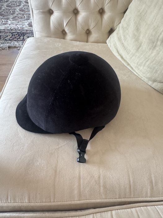 Capacete equitação Decathlon veludo