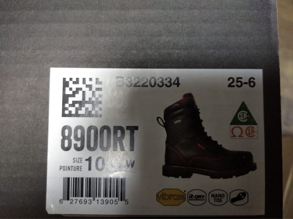 Захисні черевики Royer 8900RT (USA 10.5 W) — з коробкою