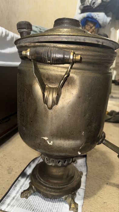 Продам латуный самовар на дровах вес 7кг
