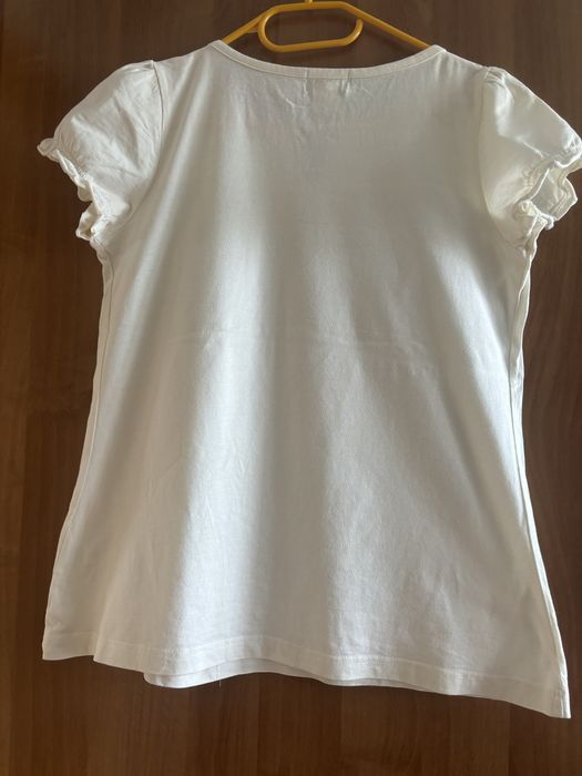 Bluzka tshirt Casual W.E.A.R, 36/38,krótki rękaw,kremowa