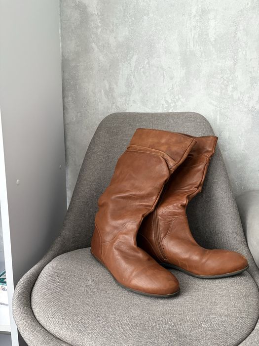 Сапоги димесизонні шкіряні