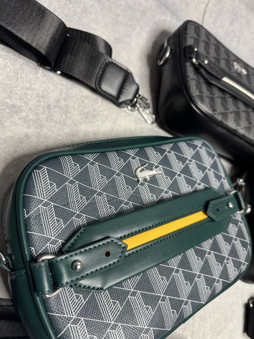 Сумка Lacoste , месеннджер Lacoste , Лакоста , Green , Black , White