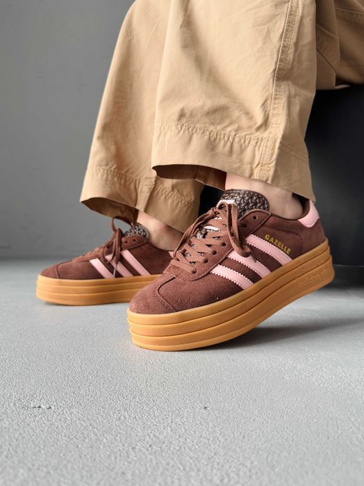 Жіночі Кросівки Adidas Gazelle Bold Brown 36-41 (Оплата при отриманні)
