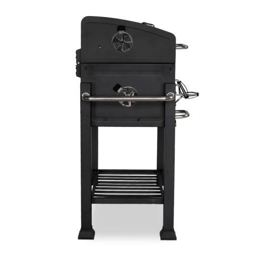duży grill węglowy. pokrywa z termometrem gw0106