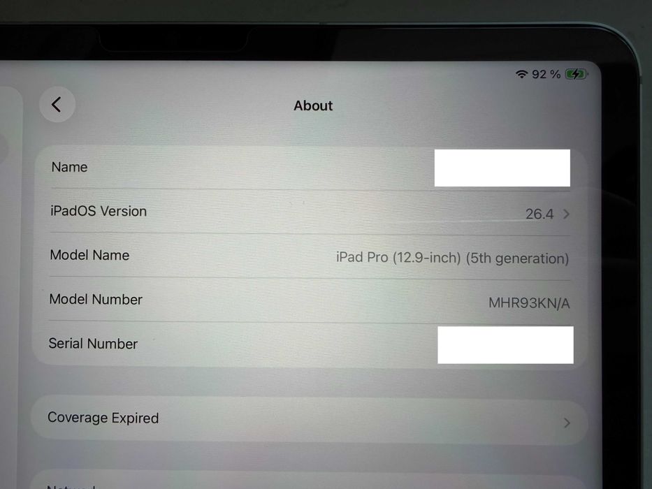 iPad Pro 12.9” (5th generation) – 512 GB – Wi-Fi + 5G