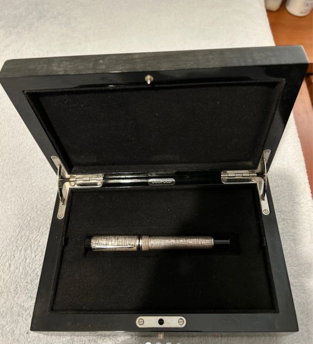 Caneta Parker duofold presidential esparto sterling silver