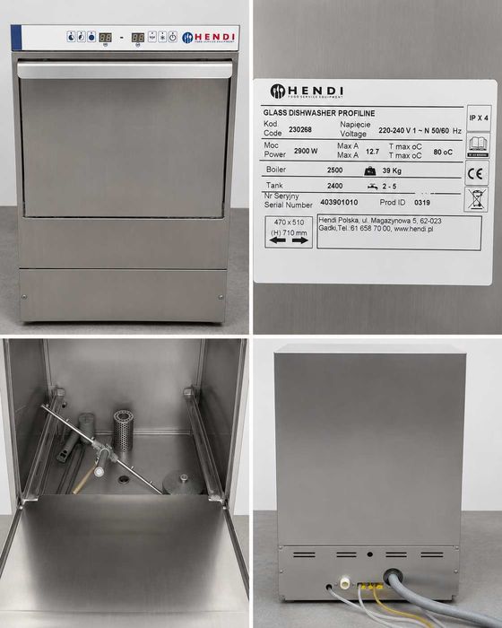 Uszkodzona zmywarka Hendi 230268