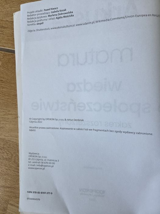 Matura Wiedza o społeczeństwie arkusze