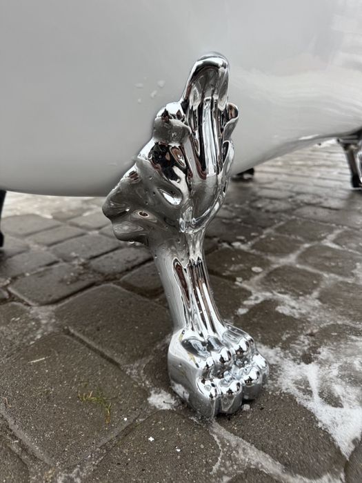 Ванна акрилова на левових лапах 153 см ретро ванна (00248+)