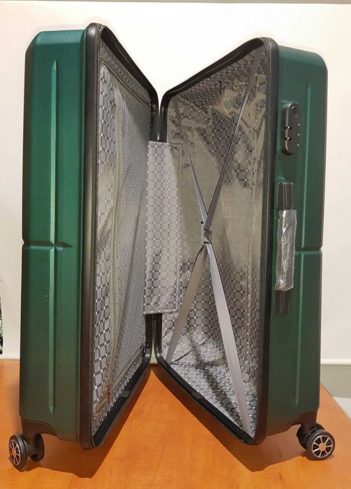 Walizka duża, 75 x 49 x 31,5 cm, Zielona