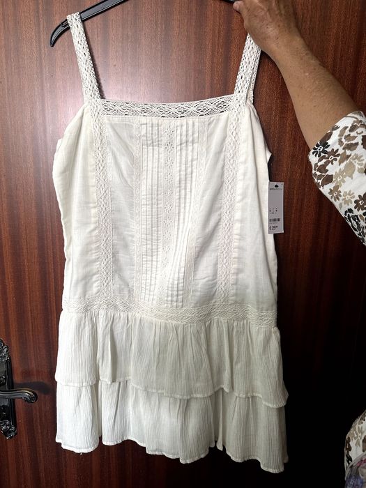 Vestido Branco NOVO M Blanco
