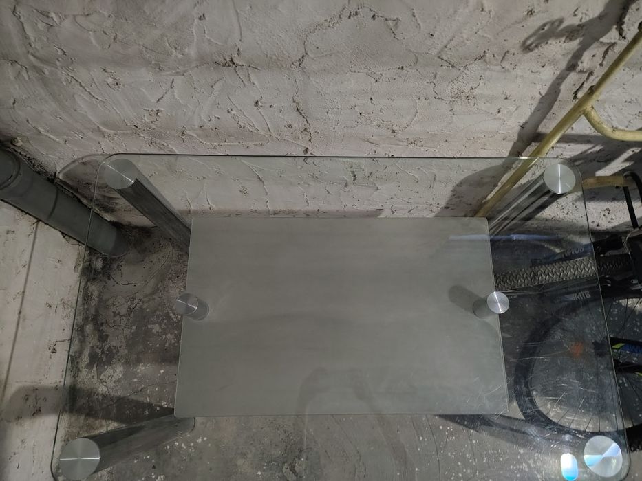 Duży Szklany stół