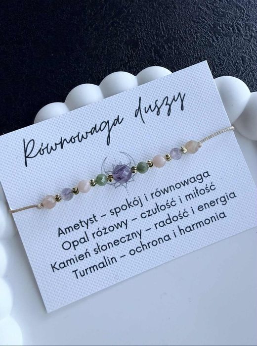 Równowaga duszy. Amulet. Talizman. Bransoletka z kamieni naturalnych.