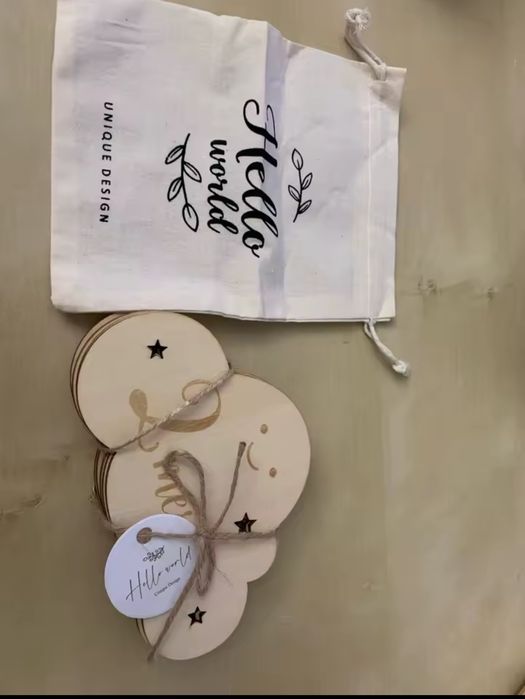 Метрика дерев'яні таблички по місяцях