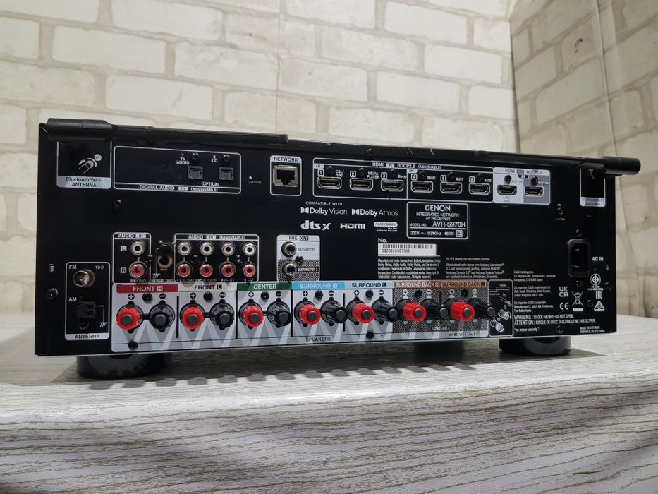 7.2 AV ресивер DENON AVR S970H 7x125 Вт HDMI Wi-Fi Bluetooth, 8K