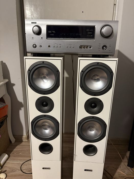 Kolumny Canton model GLE 407 Amplituner Denon Avr-1508