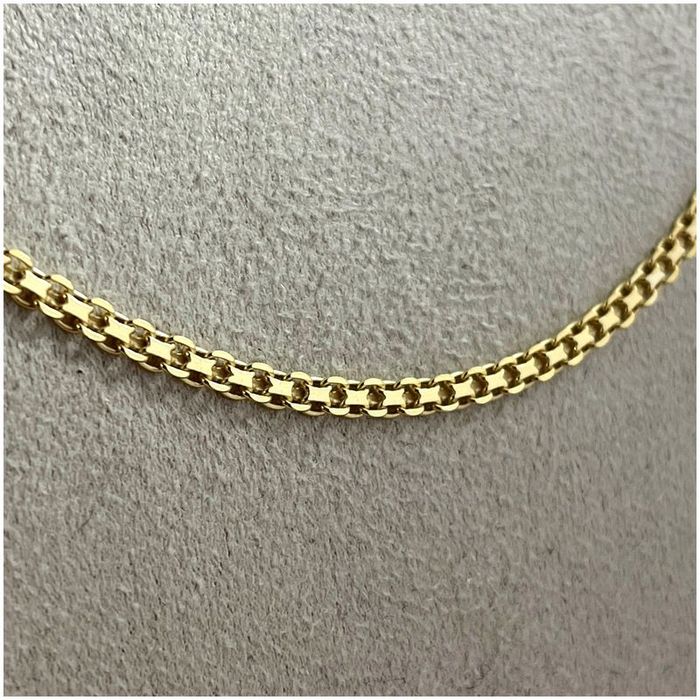 Złoty Łańcuszek Damski Bismark 925/585/14k Solidny Prezent Dla Babci 7