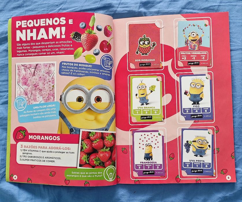 Caderneta completa Minions Frumania mais 69 repetidas