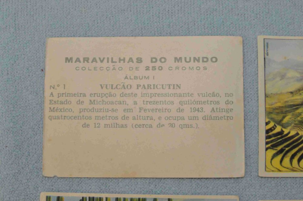 Colecção Maravilhas do Mundo (série de 250 cromos) Vintage Anos 60