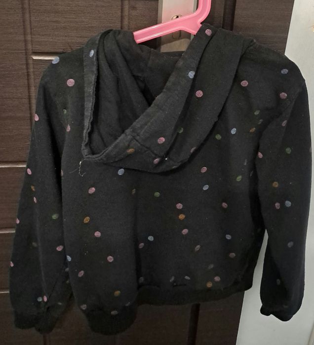 Dres 140 sinsay czarny w groszki