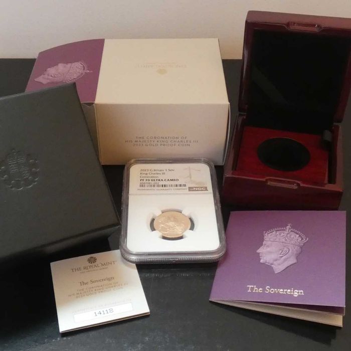 2023 Libra Ouro Proof Coroação PF70UC c/ Caixa e Certificado