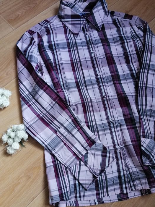 Рубашка клетка большого размера