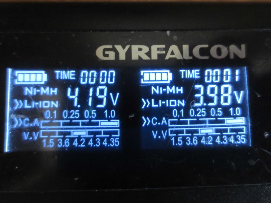 Gyrfalcon All-44 ładowarka akumulatorków Li-ion Ni-MH LiFePo4 gratisy