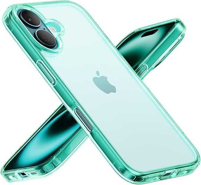 Mobnano Nieżółknące Smukłe Etui do iPhone 16 odporne na wstrząsy(132b)