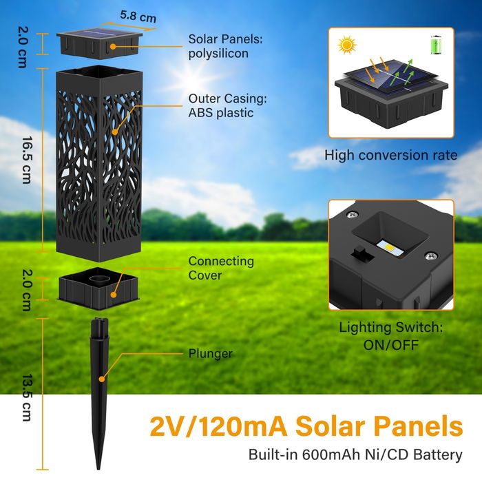 Lampiony solarne 10 sztuk / Nowe