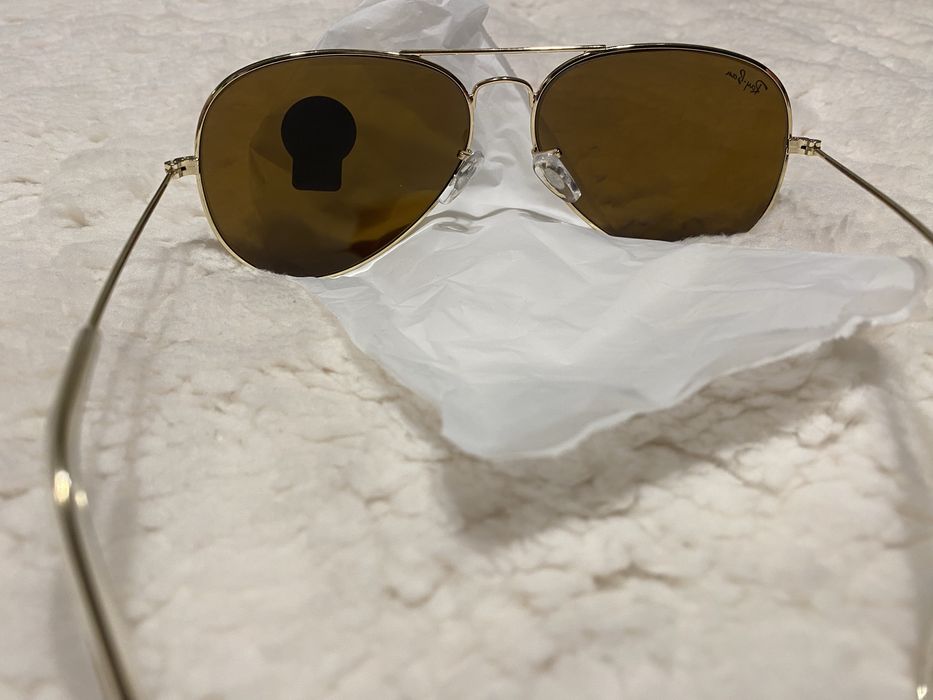 Ray Ban aviator  brązowr large