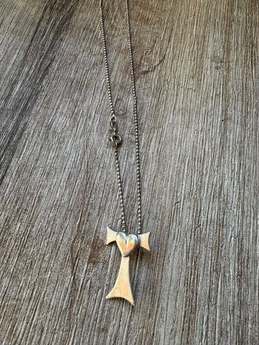 Срібний 925° ланцюжок з хрестиком на шию