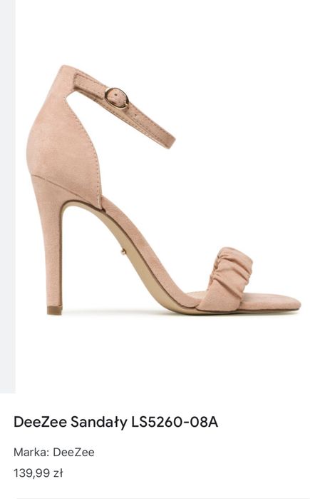 Buty szpilki DeeZee CCC 39 nowe beż / róż