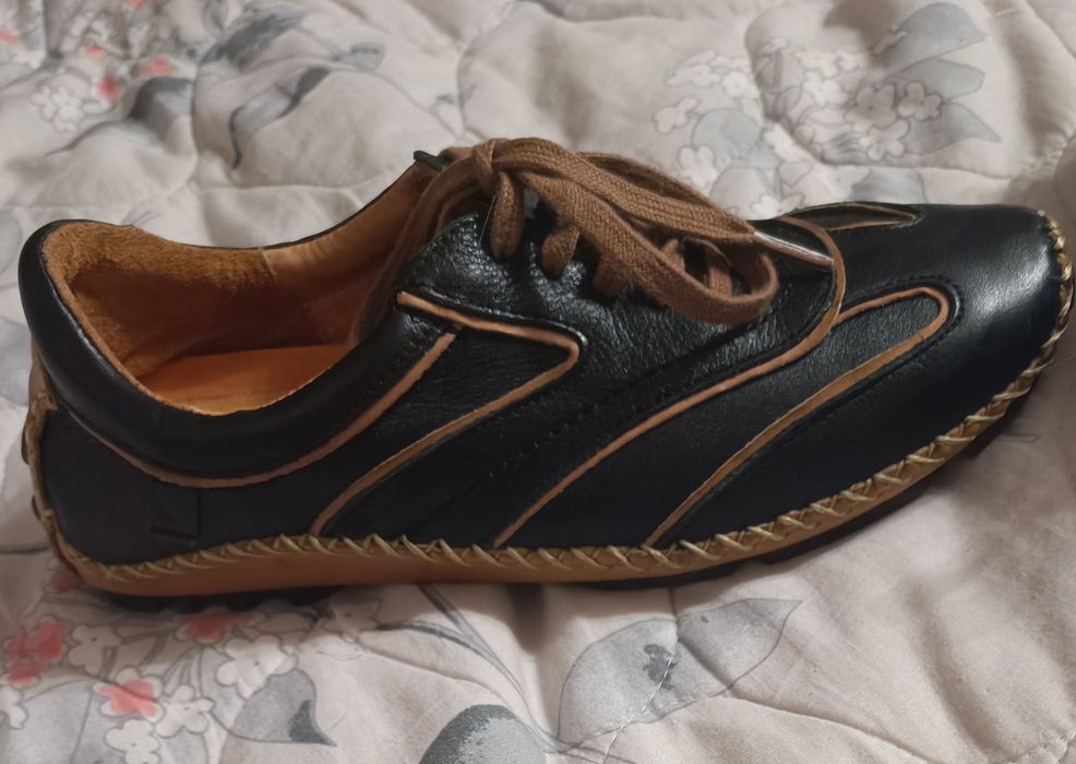 Мокасины кожаные