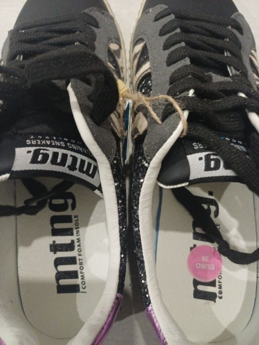 Buty sportowe sneakers błyszczące nowe 38 mtng